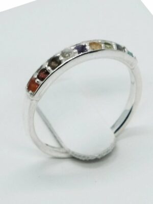 Silver Ring Multi Stones