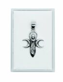 Silver Pendant Mother Moons