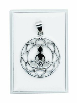 Silver Pendant Budha in Lotus
