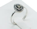 Silver Ring Peardrop Labradorite