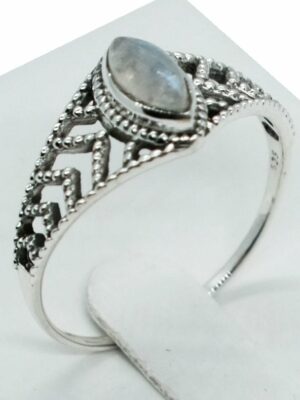 Silver Ring MRQ Moonstone