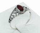 Silver Ring MRQ Ruby