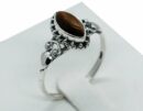 Silver Ring MRQ Tiger's Eye