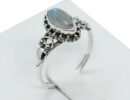 Silver Ring MRQ Moonstone