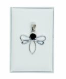Silver Pendant Dragonfly Onyx