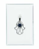 Silver Pendant Fatima Lapis