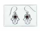 Silver Earring Fatima Garnet