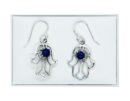 Silver Earring Fatima Lapis