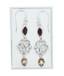 Silver Earring Triquetra Design