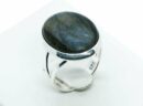 Silver Ring Oval Labradorite