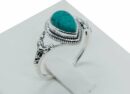 Silver Ring Teardrop Turquoise