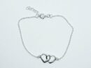 Bracelet Silver Chain Hearts