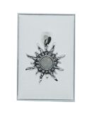 Silver Pendant Sun Moonstone