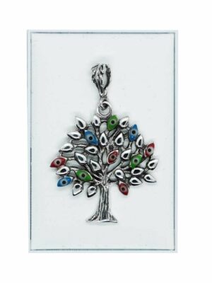 Silver Pendant TOL Evil Eyes