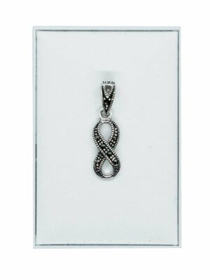 Silver Pendant Marcasite Eternity