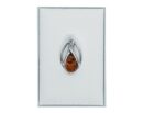 Silver Pendant Amber