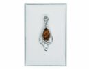 Silver Pendant Amber