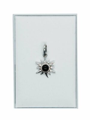 Silver Pendant Sun Onyx