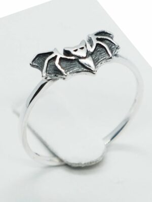 Silver Ring Bat Thin Band