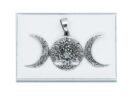 Silver Pendant 2 Crescents TOL