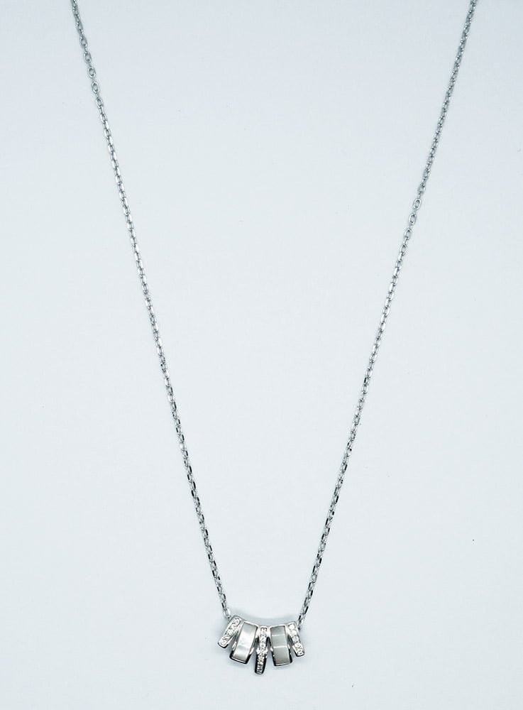 Silver Necklace MOP