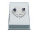 Silver Earrings Amethyst