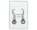 Silver Earrings Dangle Citrine