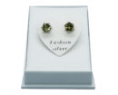 Silver Earrings Peridot