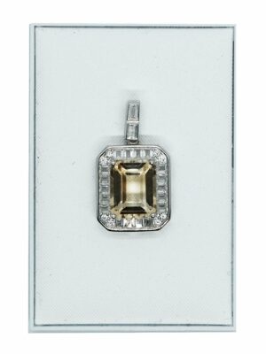 Silver Pendant Citrine