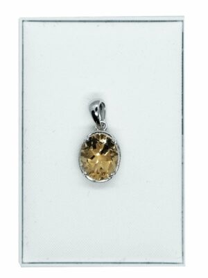 Silver Pendant Citrine