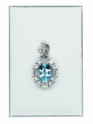 Silver Pendant Topaz