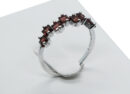 Silver Ring Garnet Adjustable