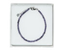 Silver Bracelet 3mm Amethyst