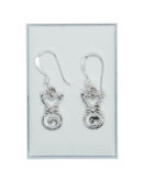 Silver Earring Cat