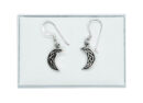 Silver Earring  Moon Celtic