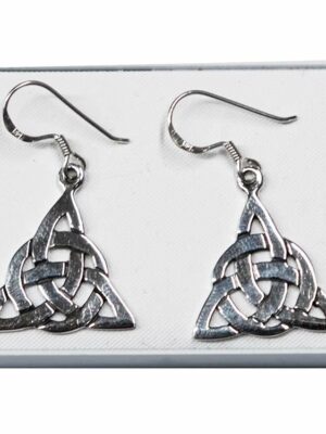 Silver Earring  Triquetra