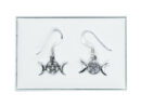 Silver Earring Triple Moon