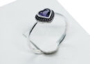 Silver Ring Amethyst Heart