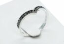 Silver Ring Marcasite Wishbone