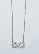 Silver Necklace Infinity CZ