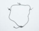 Silver Anklet Cross