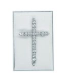 Silver Pendant Cross CZ