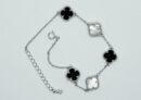 Silver Bracelet Four Clover