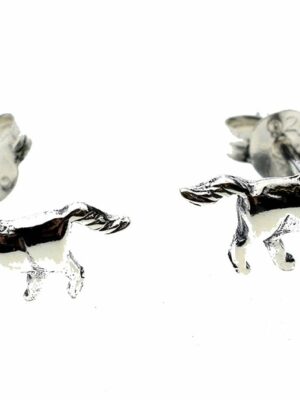 Silver Earring Stud Unicorn