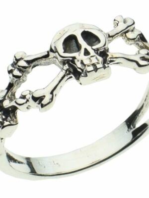 Ring Silver Triple Skull