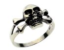 Ring Silver Skull & Bones 2cm