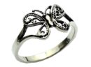 Ring Silver Butterfly Cut