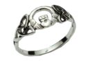 Ring Silver Claddagh Celtic