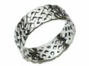 Ring Silver Band Celtic Cut