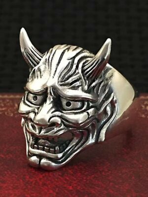 Ring Oni Mask Demon Head